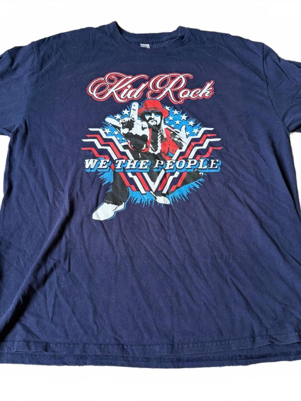 Kid Rock We The People Graphic T-Shirt Navy Blue XL Rock Band Americana Tee
